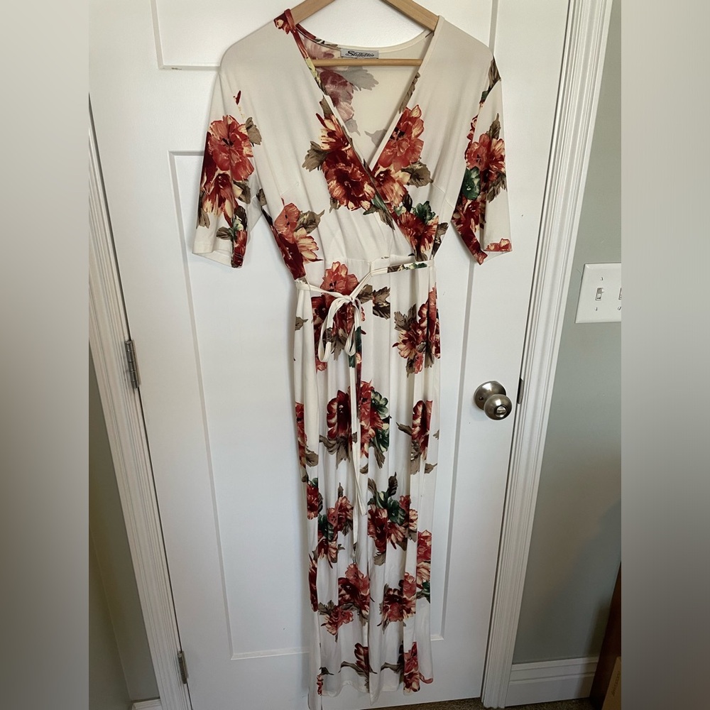 Fall Floral Maxi Dress